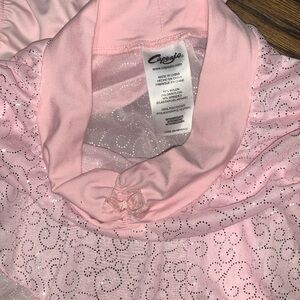 NWT Motionwear Sparkling Pink Leotard & skirt size 12/14